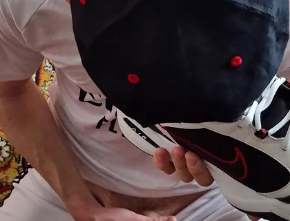 Licks Cum From Nike's Sneakers