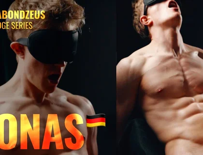German Twink Blonde Jonas Edging