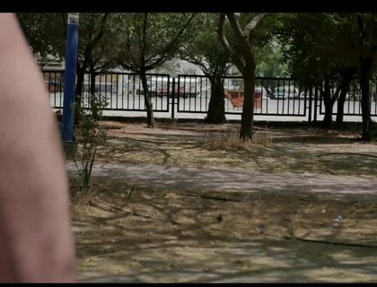 Arab Kuwaiti Exhibitionist Cruising Fully Naked in Park