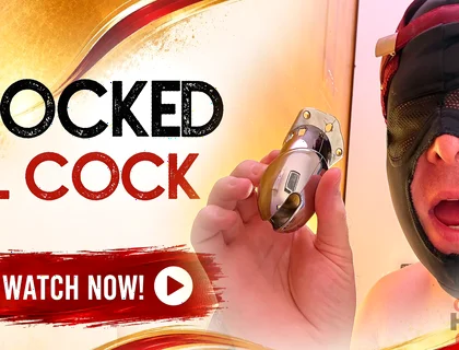 Cock in the Penis Cage I Am Allowed to Open at the Gloryhole