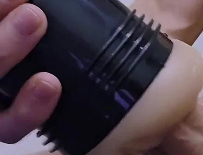 My Step Mom Big Ass Gets Me so Hard I Slide My Big Dick Into Fleshlight Cumming Multiple Times Creampie