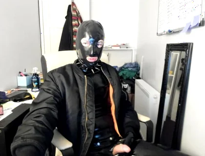 British rubber boy handjob