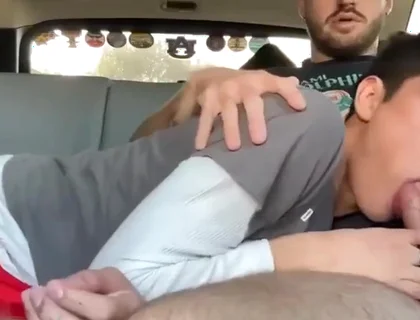 Stepdaddy Fucks His Boy In Car
