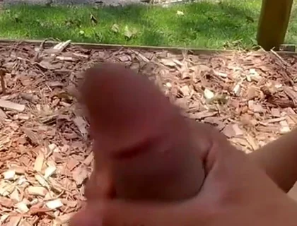 Handjob Outdoors with People Around Looking at Everything That Happened...