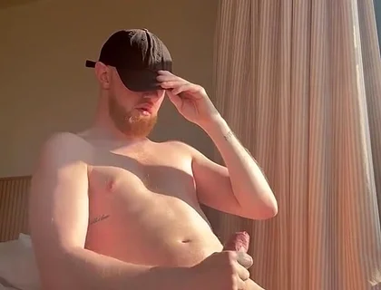 Ginger Wanking in the Sun