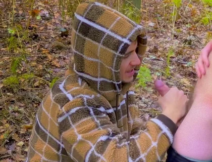 Getting My Cock Sucked in the Woods