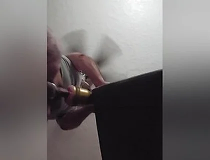 Watch Me Fuck This Fleshlight From Below And Cumming All Over