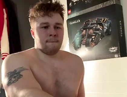 Chubby Boy Takes Massive 10 Dildo