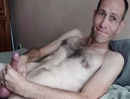 Making Himself Happy With A Solo Jerking Session