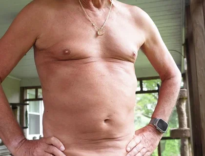 Grandpa on the Porch