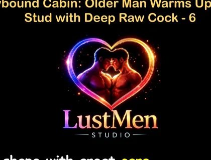 English Audio Gay Sex Story - Snowbound Cabin Older Man Warms up Young Stud with Deep Raw Cock - Part 6