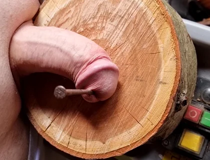 Cock on Big Nail