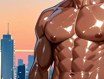 Ai Generated Intense Muscle Men