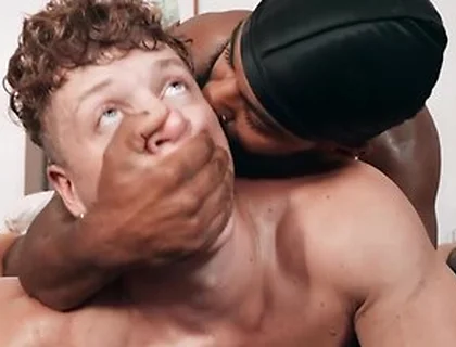 Bearded Stud Shadow Bites Felix Foxs Neck Before Putting Him On His Knees To Fuck His Face