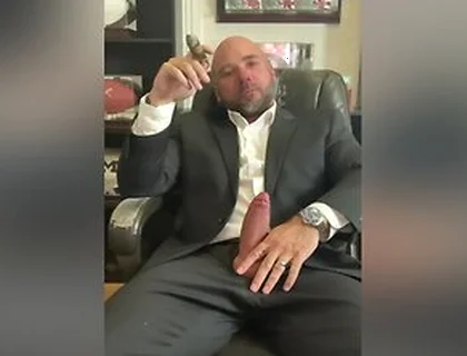 Jason Collins Cigar Smoking With A Raging Hard-on