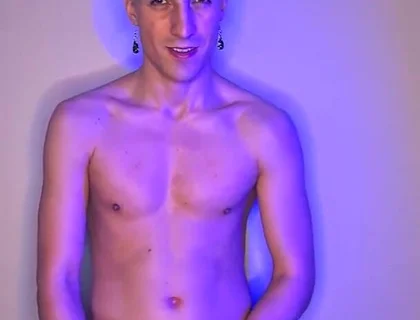Green-haired Twink Strokes It Standing