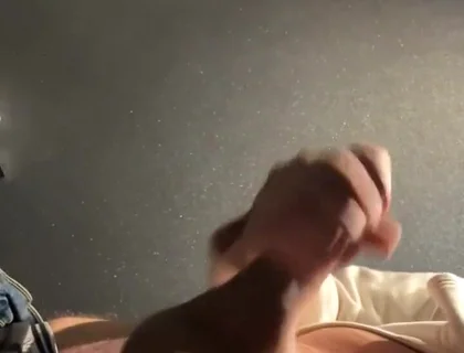Was so Horny at Work - Had to Go to the Bathroom and Jerk My Cock a Bit