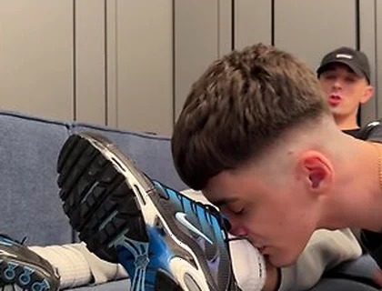 Bottom Sniffs Sweaty Socks And Gets A Creampie