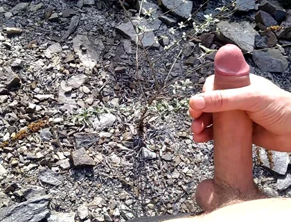 A Good Cumshot on the Mount of Big Fat Dick, the Guy Wants to Suck It!