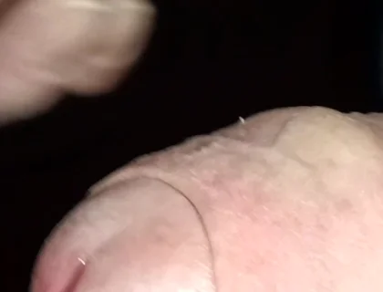 Night Time Cruising, Big Uncut Cock Wanking and Cumming in the Woods - Rockard Daddy