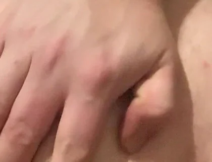 Big Beads in My Asshole Close up