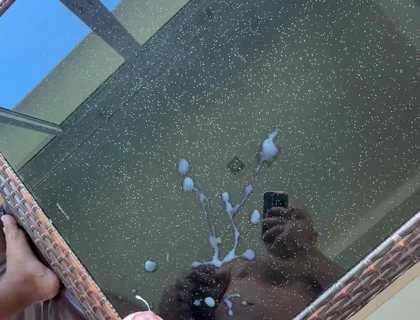 Cum on the Table Before Airbnb Checkout