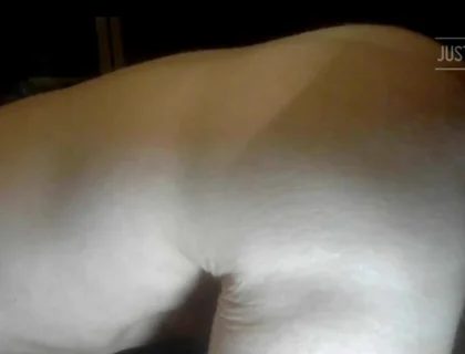 10 Inch Dildo Balls Deep in My Ass