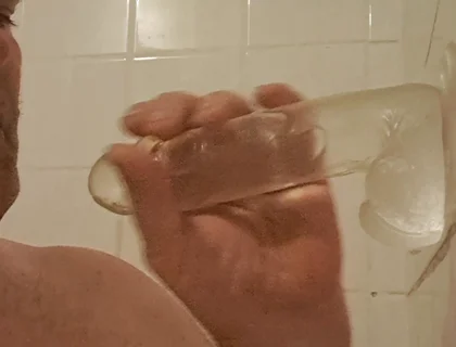 The Slut Is Clearly Addicted to Dildo Sucking