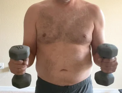 Stretching and lifting weights