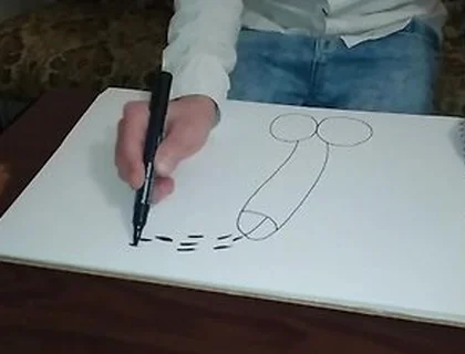 Stepdad Catches Stepson Drawing A Penis And Makes Him Ride His Thick Cock Bareback
