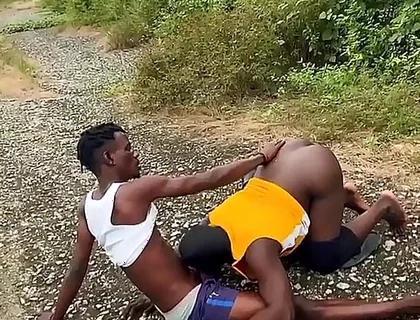 Outdoor Fucking My Chubby Friend