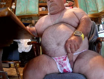 Mark Fletcher Wearing Sexy Panties Edging My Cock and Eating My Cum