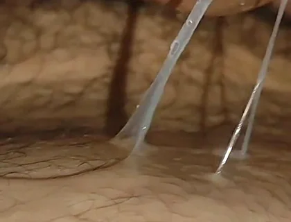 Massive Straight Cum in the Navel Hole!