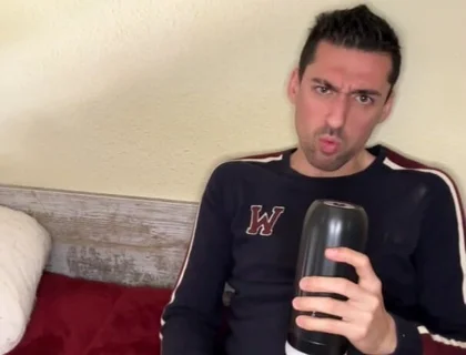 Hot Stepdaddy Showing off Big Cock and Playing with Vibrator