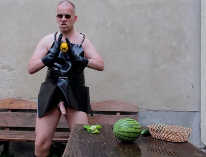 The Horny Rubber Gardener - Crushing Vegetables & Boot Care
