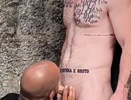 Backyard Blowjob.