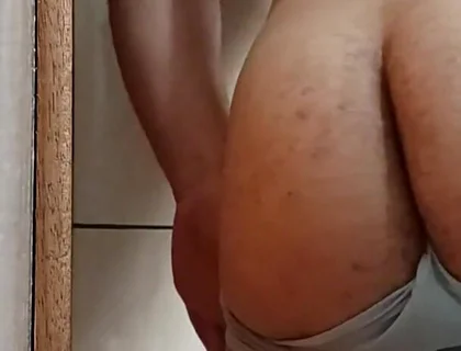 Mayaa Santos Shaking Her Ass in the College Bathroom