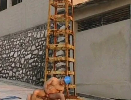 Young Muscular Stud Fucks His Hung Lover Backdoor Outside and Delivers a Huge Cum Blast