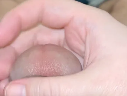 Guy on the Bed Really Wants to Cum