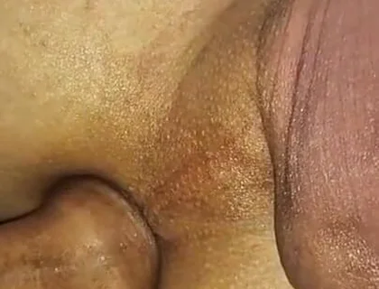 A Virgin Ass Covered in Cum From a Huge Cock After a Hot Fuck!