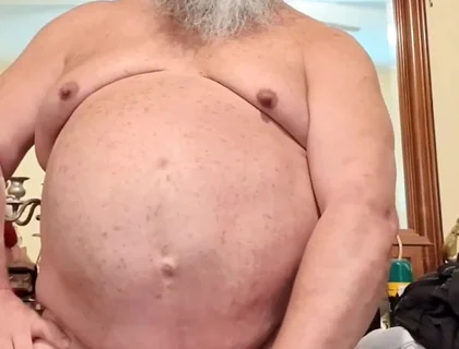 Big Bellied Stepdaddy Shoots a Fresh Load for You