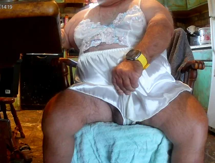 Mark Fletcher Watching a JOI Vid Cumming Wearing More Lingerie