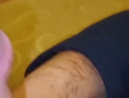 Stepson with Big Cock Arrives - Cumshot Handjob