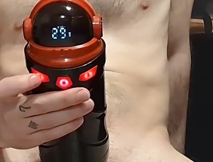 Jahuno Sucking and Vibrating Pocket Pussy Masturbation