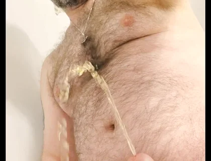 Watch Me Arc My Piss and Blow a Load, with Slow Motion Replays