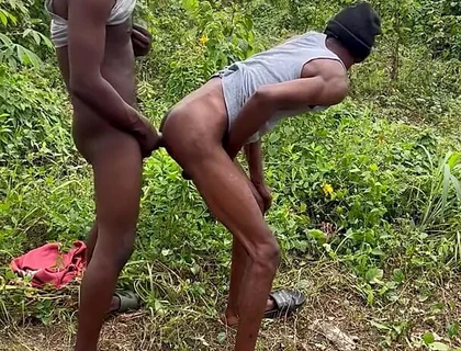Getting Ready for Raw Gay Fuckfest with Sexyboy and Stepdaddy Outdoor Sex