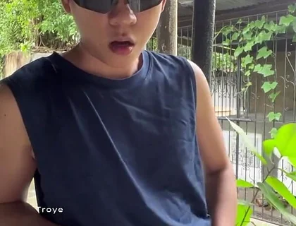 Naked Boy Outdoor Masturbation