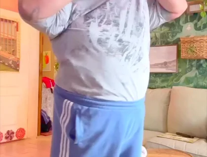 Erotic Naked Fat Man Belly Bear Dancing