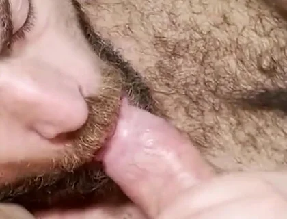 Sucking Bushy Cock