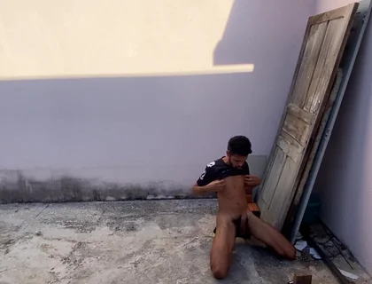 Jacking off in the Street of House